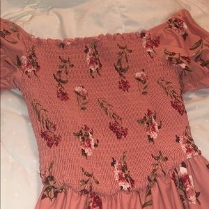 Rue 21 pink floral romper